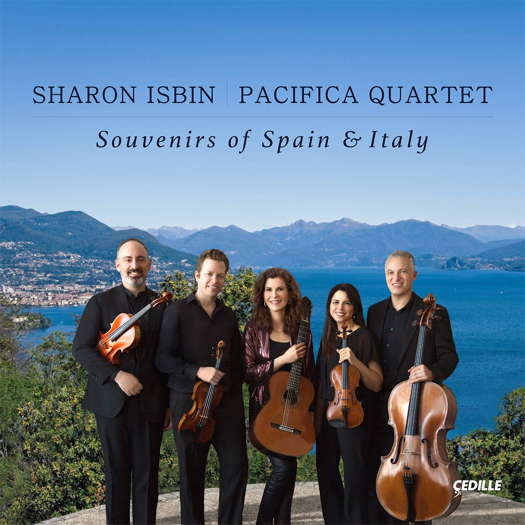 Sharon Isbin, Pacifica Quartet - Souvenirs of Spain and Italy. © 2019 Cedille Records