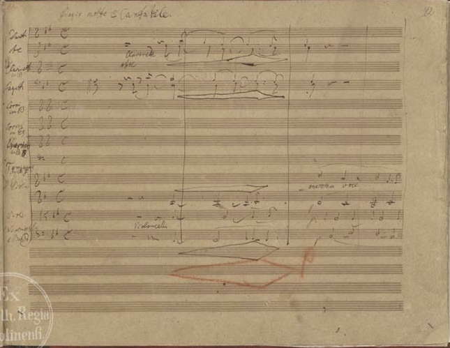 Beethoven:  9th symphony, Adagio.  Holograph manuscript, 1824 Staatsbibliothek zu Berlin (D-B): Mus.ms.autogr. Beethoven, L. v. 2, At IMSLP