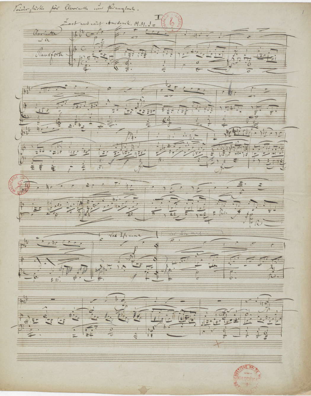 Robert Schumann: 'Fantasiestücke', Op 73, from IMSLP