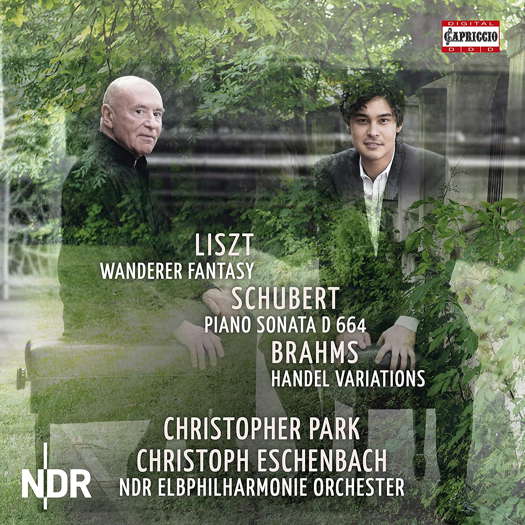 Liszt - Schubert - Brahms - Park - Eschenbach. © 2014 Norddeutche Rundfunk, 2020 Capriccio (C5412)