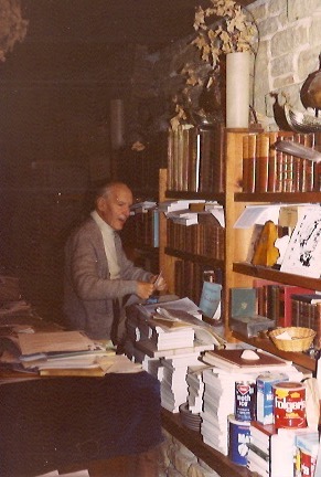 Gunnar Johansen in his studio, circa 1990. Photo by the author, © 2020