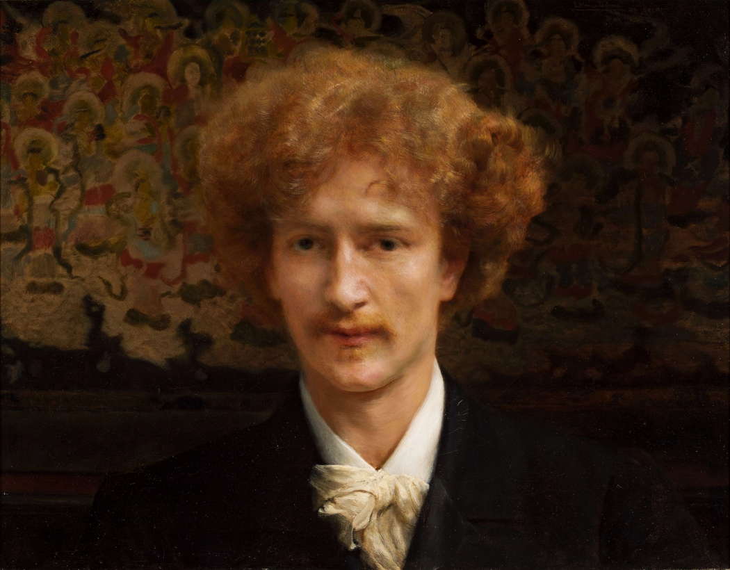 1890 portrait of Ignacy Jan Paderewski (1860-1941) by Dutch painter Lawrence Alma-Tadema (1836-1912)
