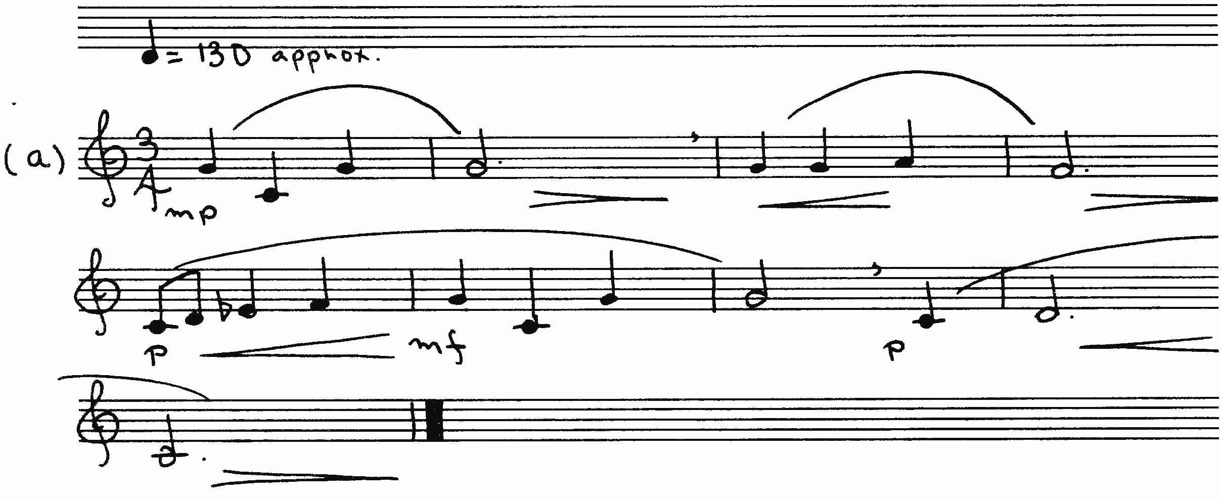 Example A: 'From controlled interpretations to improvisations of abstract ideas in contemporary music'. © 2020 Allan Rae.  Used with permission.