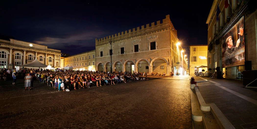 A 2013 Rossini Opera Festival concert in the Piazza del Popolo