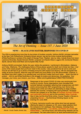 Classical Music Daily's June 2020 newsletter