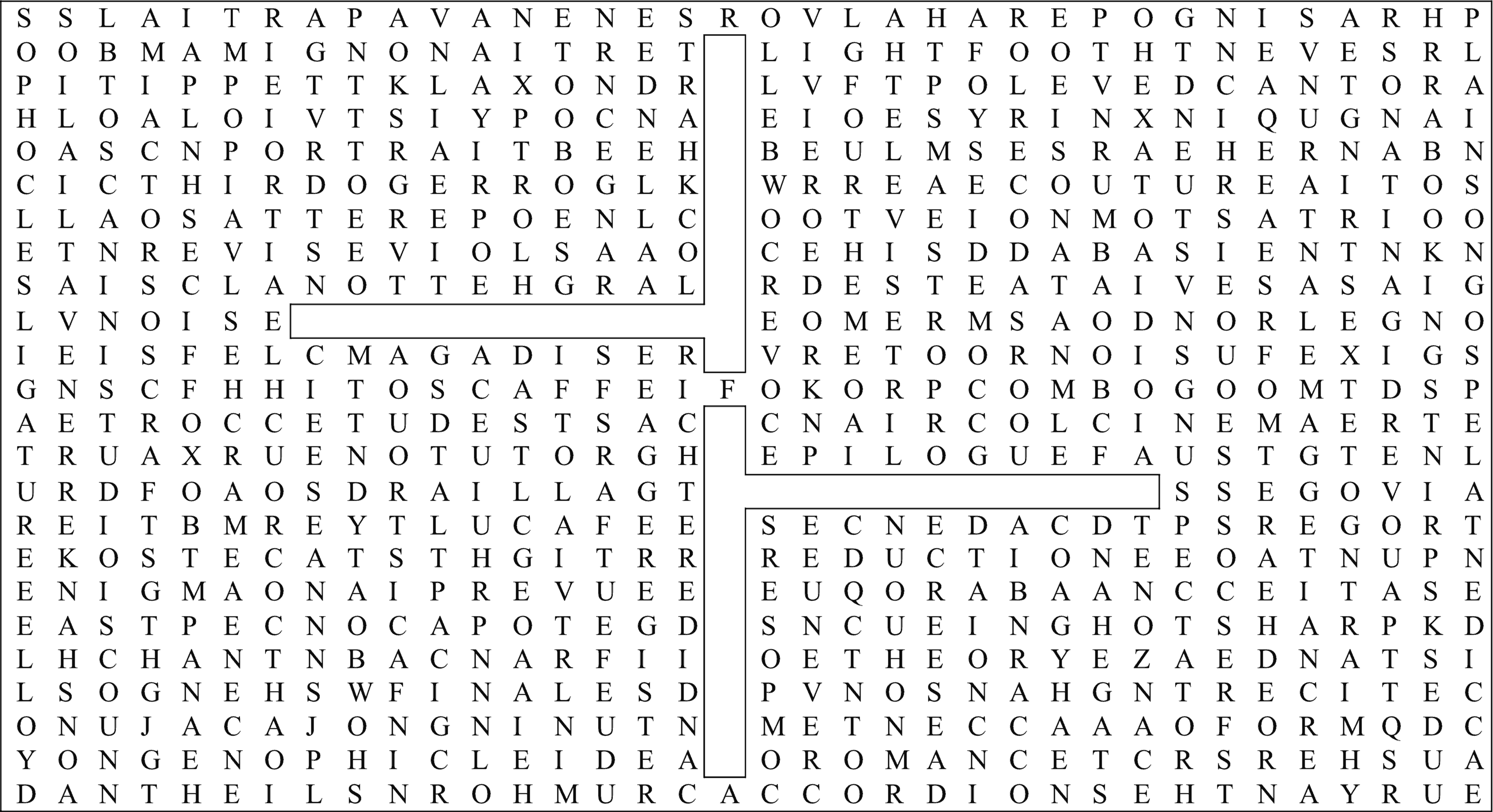 Locrian word puzzle by Allan Rae