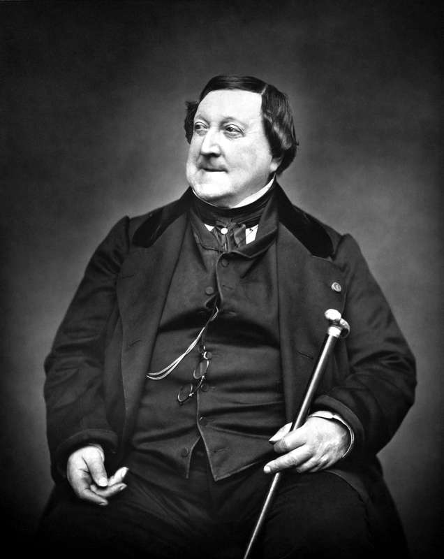 Gioacchino Rossini (1792-1868) in 1865