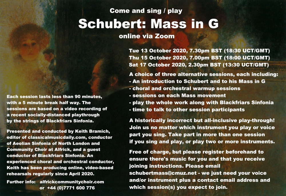 Come and sing/play Schubert: Mass in G
