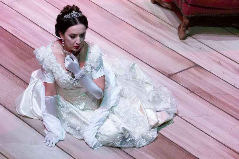 Rosa Feola as Violetta in Act II of Verdi's 'La Traviata' in Rieti