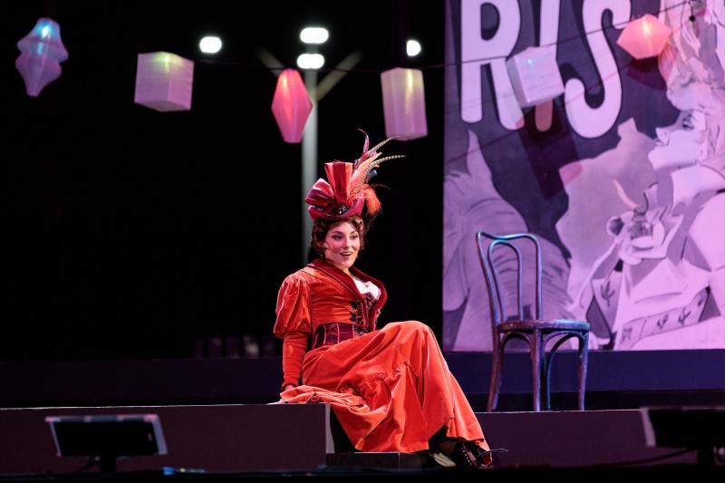 Andrea Carroll as Musetta in San Diego Opera's 'La bohème'