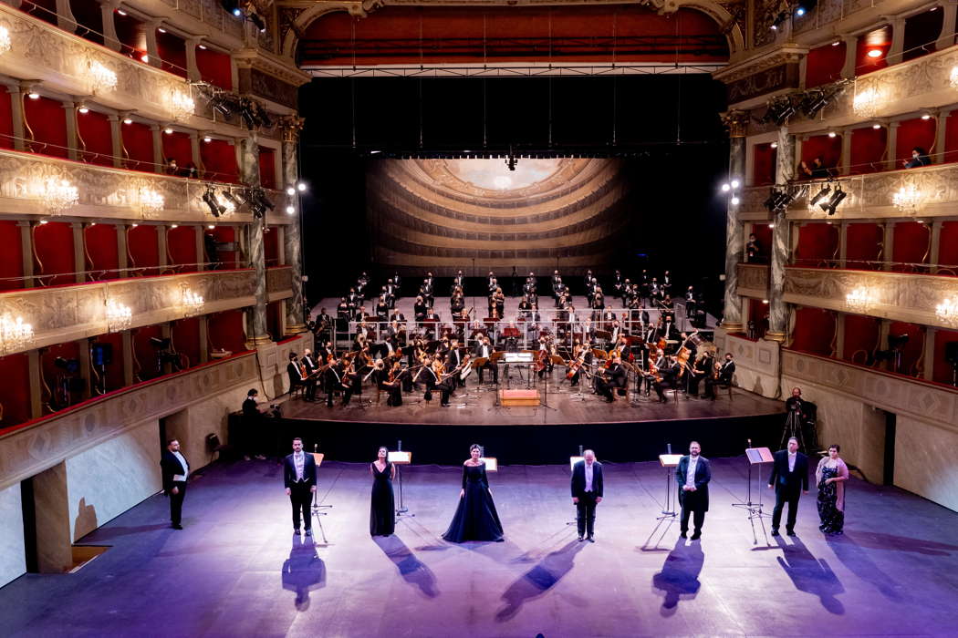 A scene from Donizetti's 'Belisario' at the 2020 Donizetti Opera Festival. Photo © 2020 Gianfranco Rota