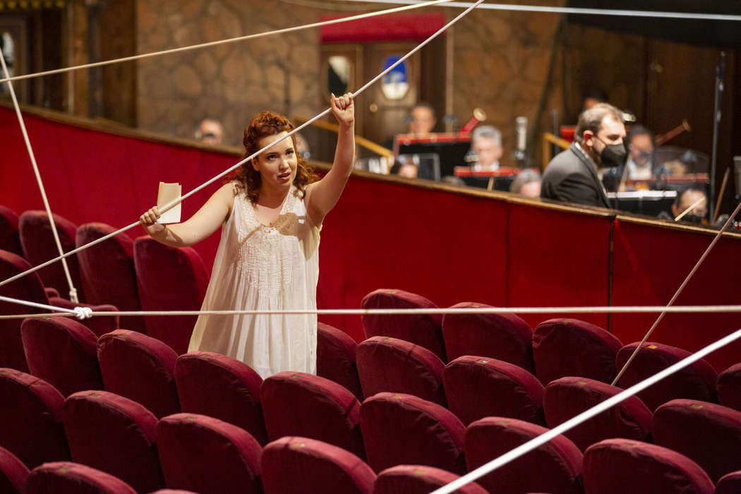 Vasilisa Berzhanskaya as Rosina in Rossini's 'The Barber of Seville' in Rome. Photo © 2020 Yasuko Kageyama