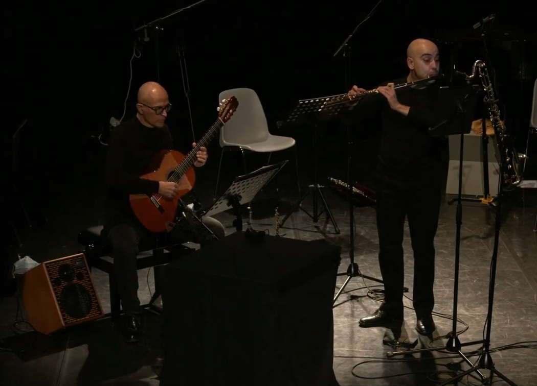 Luigi Sini, guitar and Andrea Biagini, flute