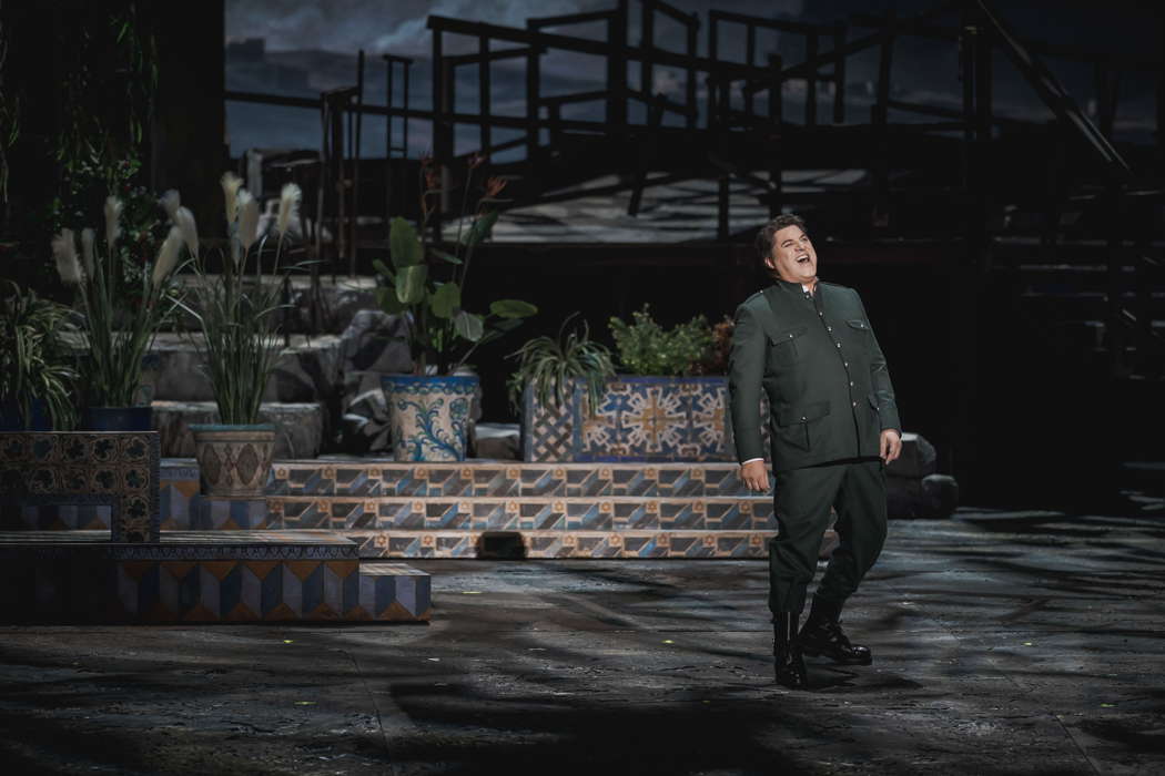 Luca Salsi as Jago in Verdi's 'Otello' in Florence. Photo © 2020 Michele Monasta