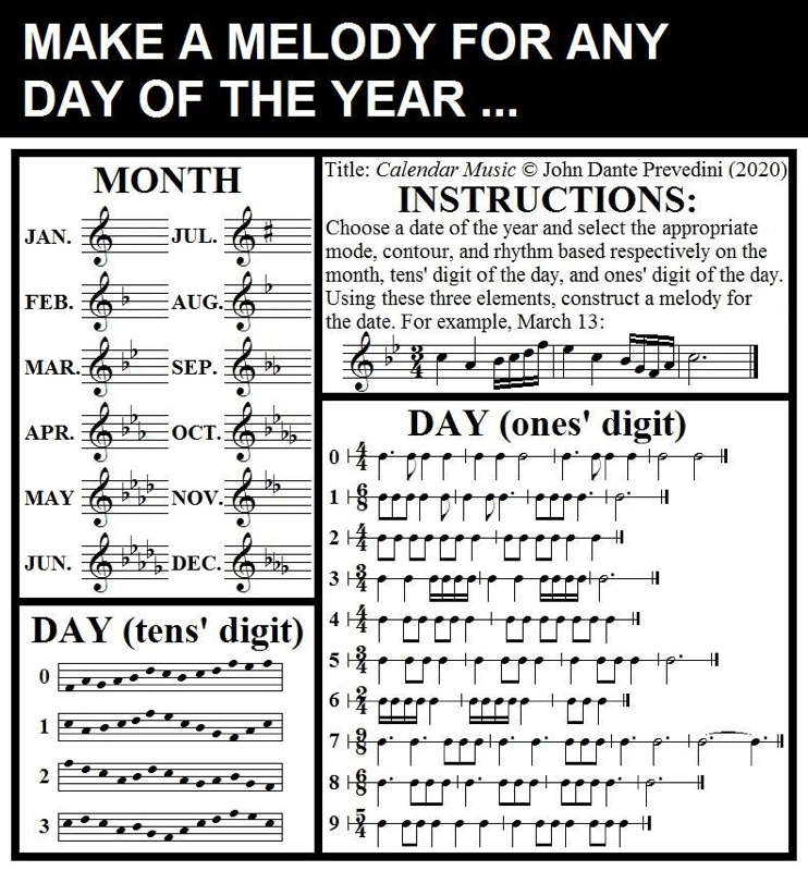 'Calendar Music' by John Dante Prevedini