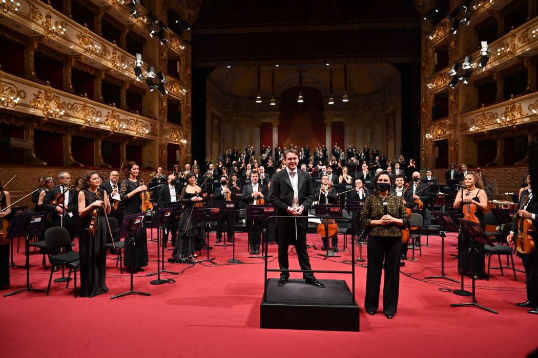 Immediately after the 12 January 2021 concert in Parma. Photo © 2021 Roberto Ricci