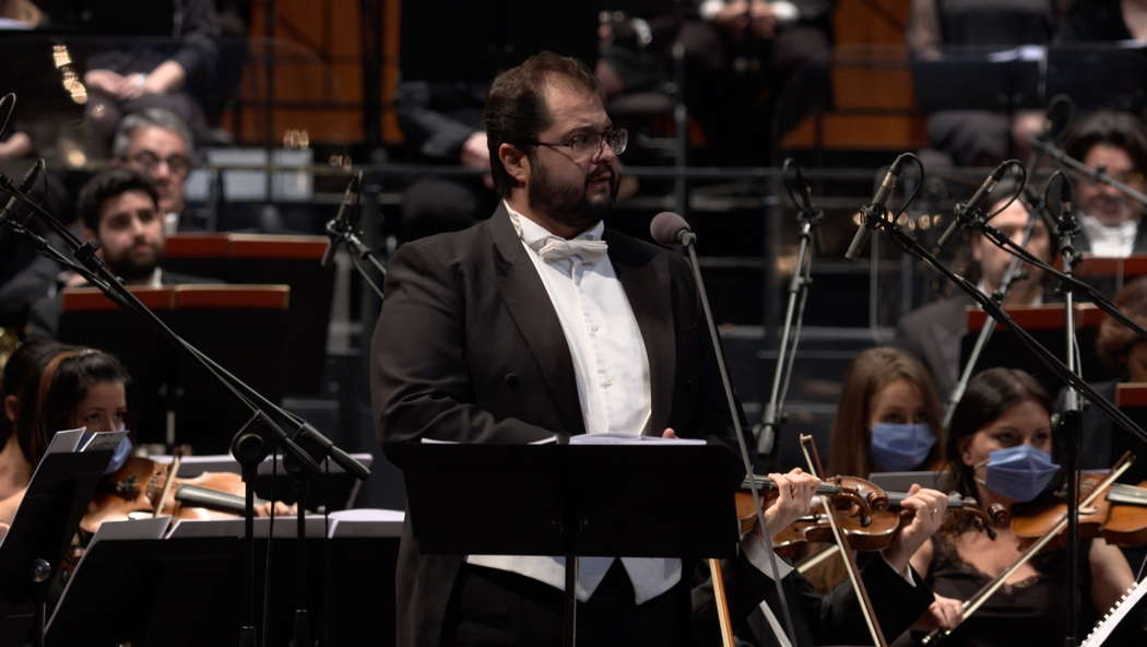 Spanish tenor Celso Albelo as Gualtiero in Bellini's 'Il Pirata' at Teatro San Carlo in Naples