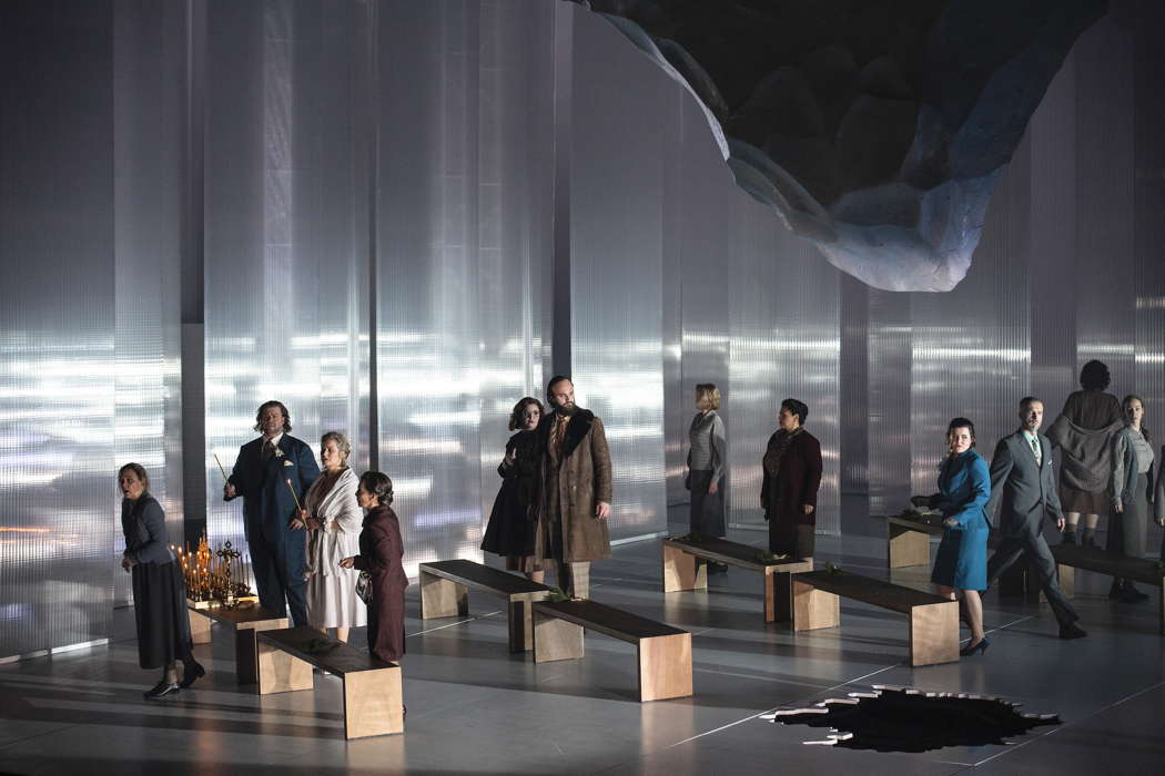 A scene from Act I of Janáček's 'Jenůfa' at Berlin's Staatsoper Unter den Linden. Photo © 2021 Bernd Uhlig