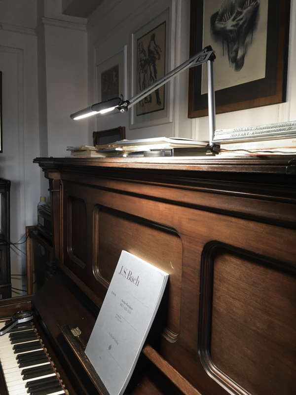 Gloria's new piano lamp