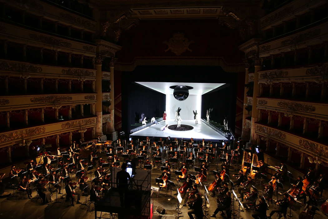 A scene from the new Teatro alla Scala production of 'Salome' by Richard Strauss. Photo © 2021 Brescia e Amisano