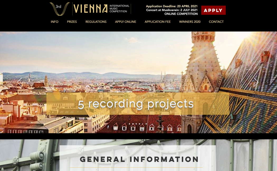 The 2021 Vienna International Music Competition