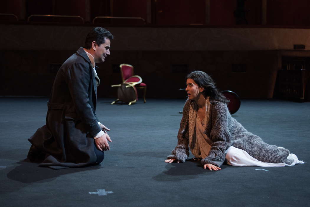 Saimir Pirgu as Alfredo and Lisette Oropesa as Violetta in Opera di Roma's film-opera 'La Traviata'. Photo © 2021 Fabrizio Sansoni