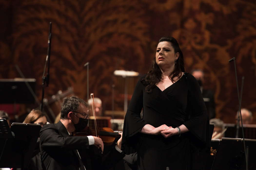 Daniela Barcellona as Federica in Verdi's 'Luisa Miller' at Teatro dell'Opera di Roma. Photo © 2021 Fabrizio Sansoni