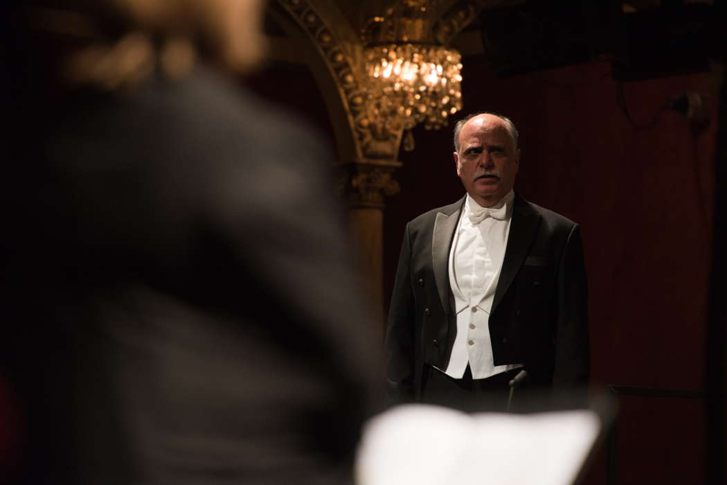 Roberto Frontali as Miller, Luisa's father, in Verdi's 'Luisa Miller' at Teatro dell'Opera di Roma. Photo © 2021 Fabrizio Sansoni