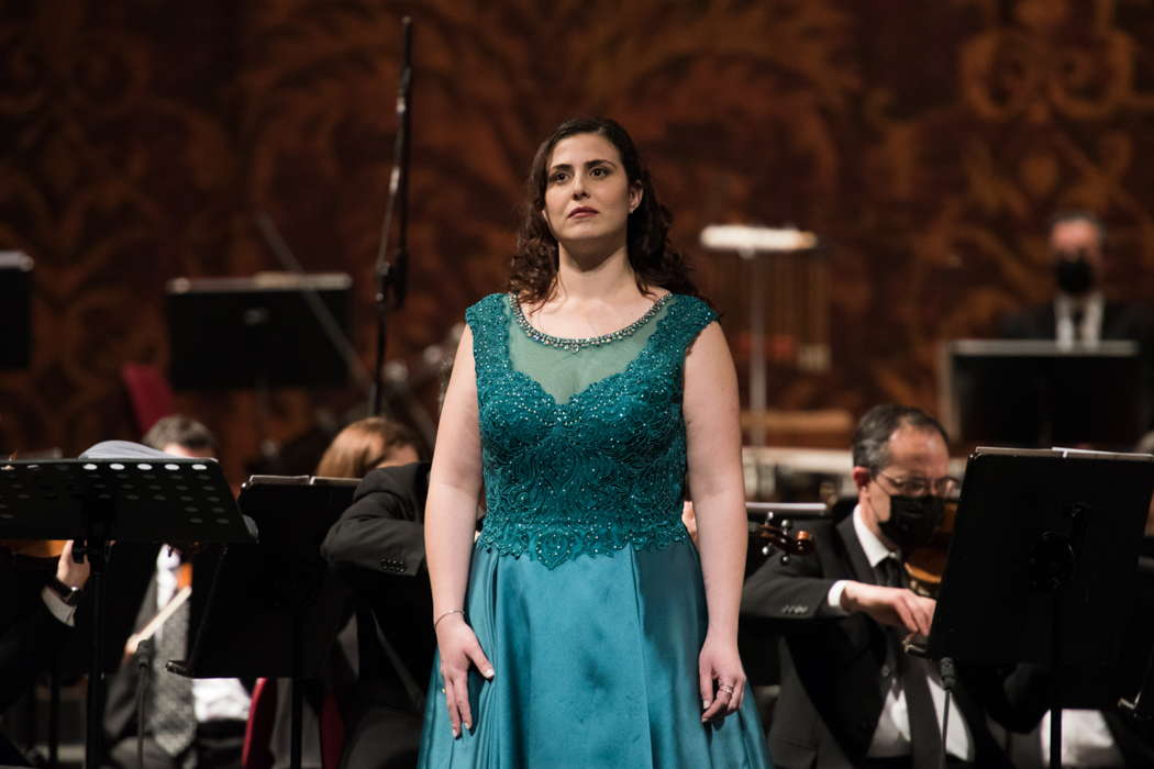 Roberta Mantegna in the title role of Verdi's 'Luisa Miller' at Teatro dell'Opera di Roma. Photo © 2021 Fabrizio Sansoni