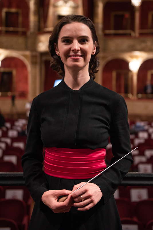 Oksana Lyniv in Rome. Photo © 2021 Fabrizio Sansoni