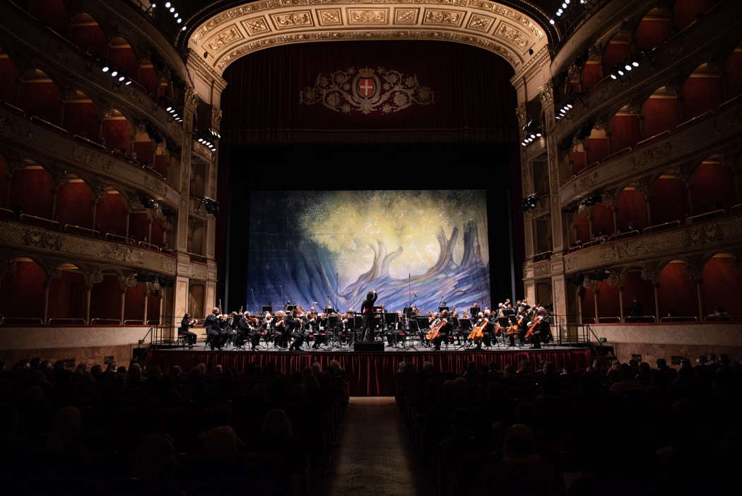 Oksana Lyniv conducting Tchaikovsky in Rome. Photo © 2021 Fabrizio Sansoni