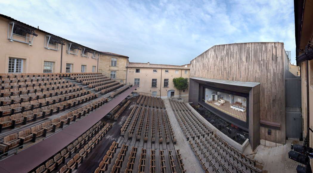 The Théâtre de l'Archevêché, Aix-en-Provence, France. Photo © 2018 Vincent Pontet