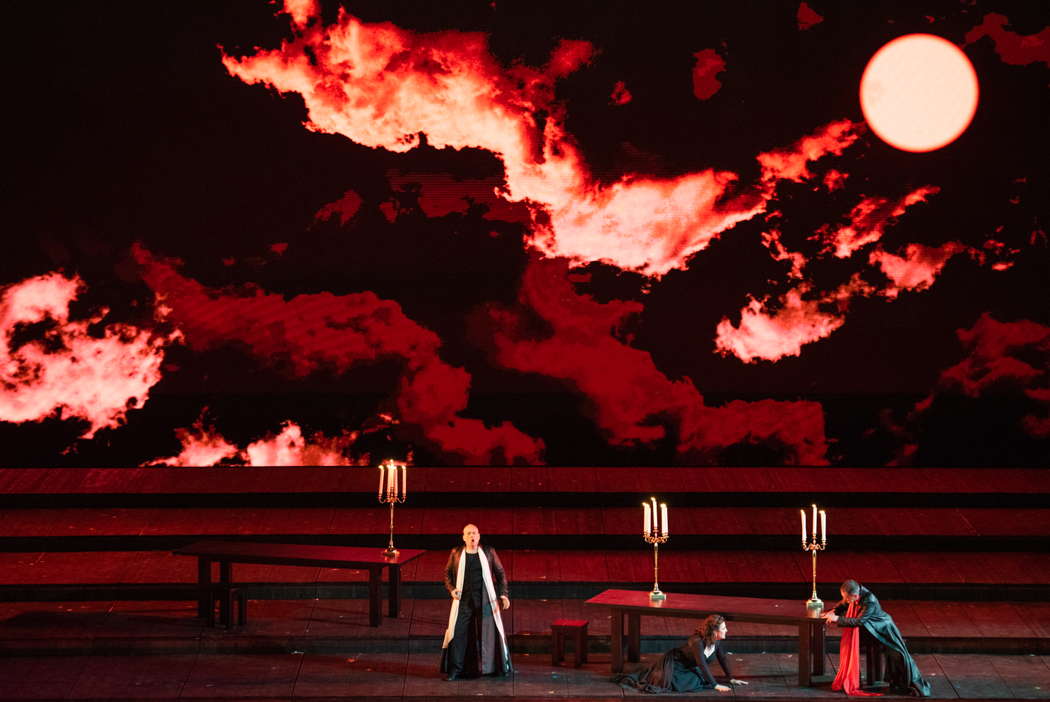 A scene from Verdi's 'Il trovatore' at the Circus Maximus in Rome. Photo © 2021 Fabrizio Sansoni