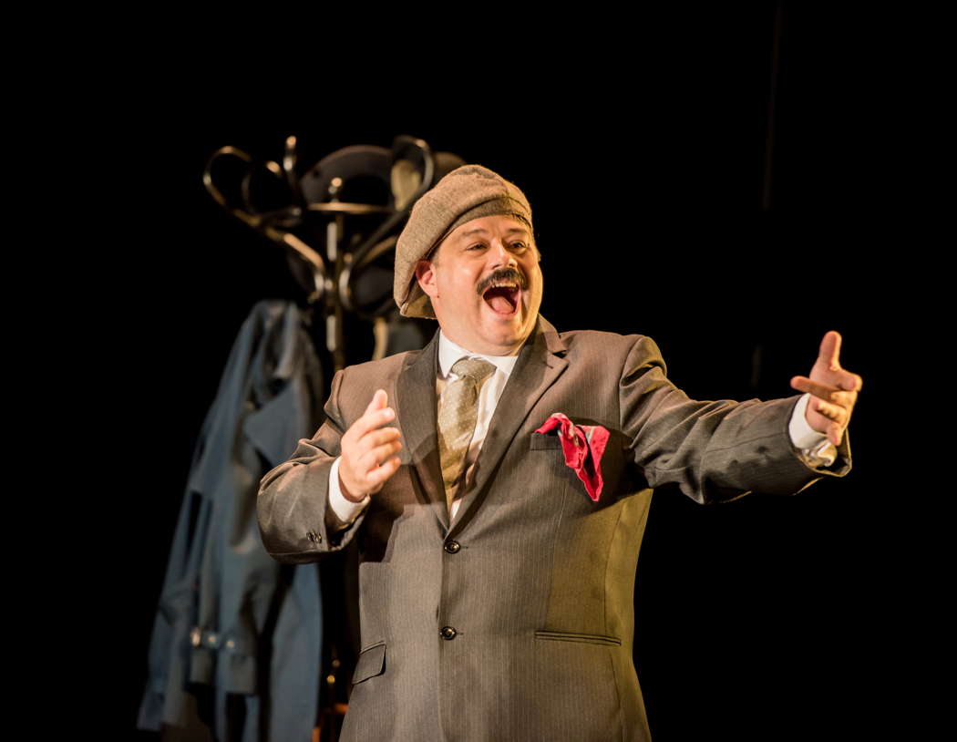 Mark Wilde as as Monsieur in Malcolm Arnold's 'The Dancing Master' at the Buxton Festival. Photo © 2021 Genevieve Girling