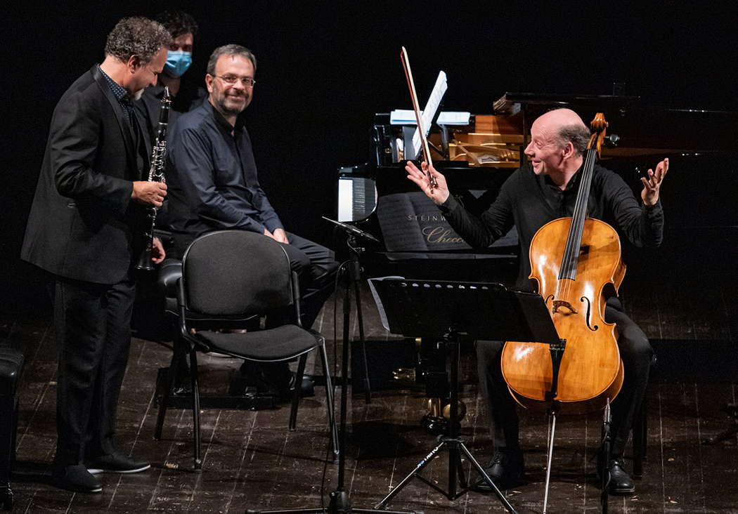 David Krakauer, clarinet, Ciro Longobardi, piano and Clive Greensmith, cello