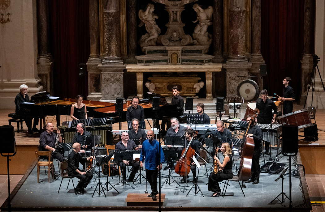 Performers at the concert on 27 July 2021 in the Vanvitelli auditorium of the Church of Sant'Agostino in Siena