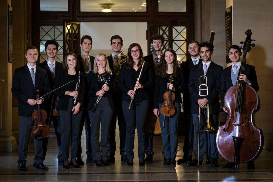 From left to right: Jannis Hoesch, Lucas Takeshi Stratmann, Katharina Kratochwil, Robert Amadeo Sanders, Petra Liedauer, Thomas Johannes Steinwender, Theresia Prinz, Bence Temesvári, Sandra Seržāne, Traian-Petroniu Sturza, Alberto Bonillo Losa and Carlos Aguilar Vargas. Photo © 2021 Benjamin Morrison