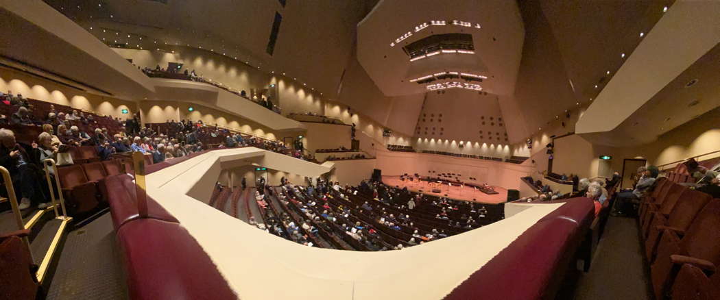 The audience arriving at Nottingham Royal Concert Hall for the 3 November 2021 concert