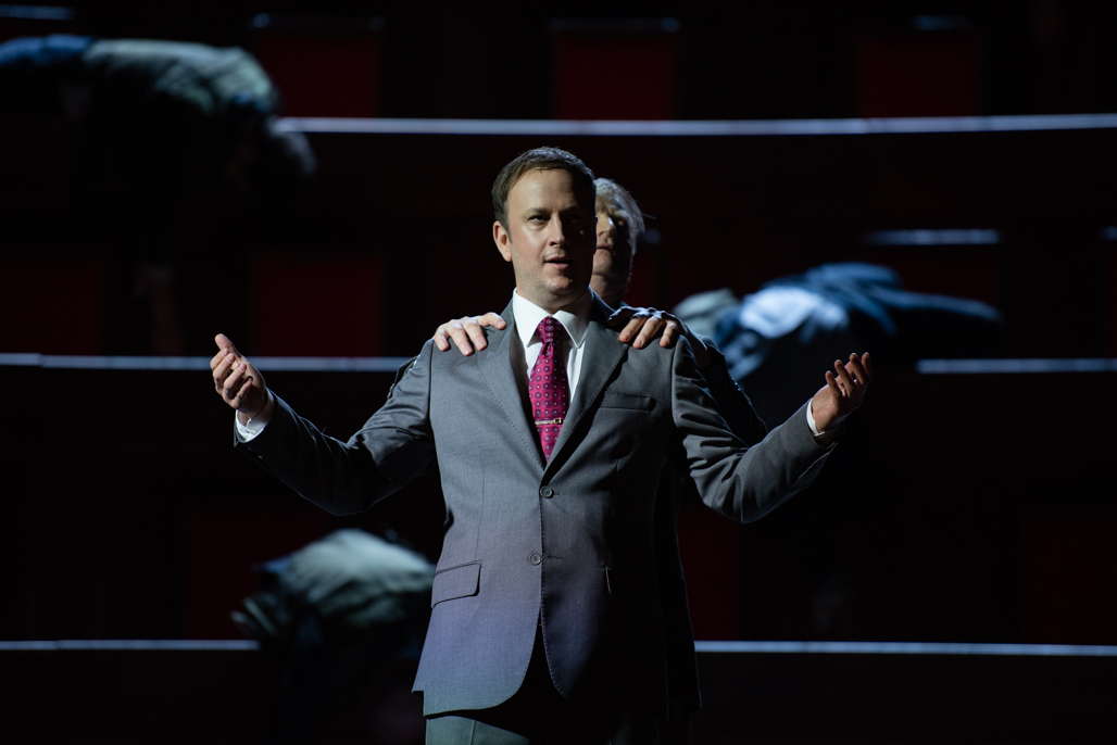 Alexander Sprague as Octavian in 'Julius Caesar'. Photo © 2021 Fabrizio Sansoni