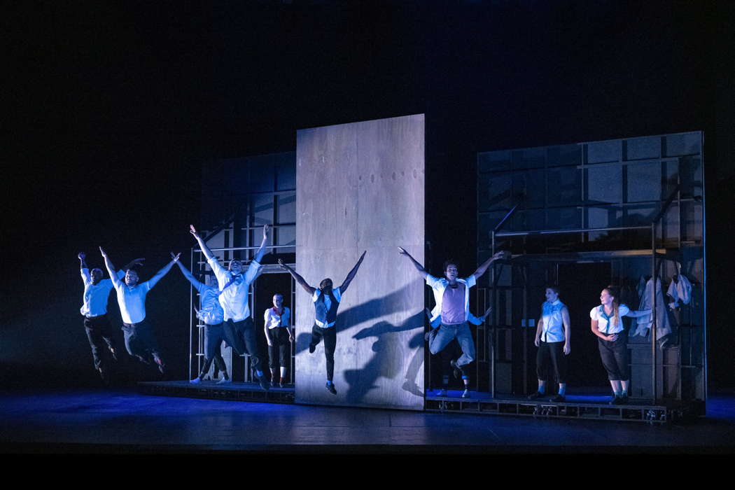 Phoenix Dance Theatre Ensemble in Leonard Bernstein's 'Symphonic Dances from West Side Story' at Leeds Grand Theatre on 16 October 2021. Photo © 2021 Richard H Smith