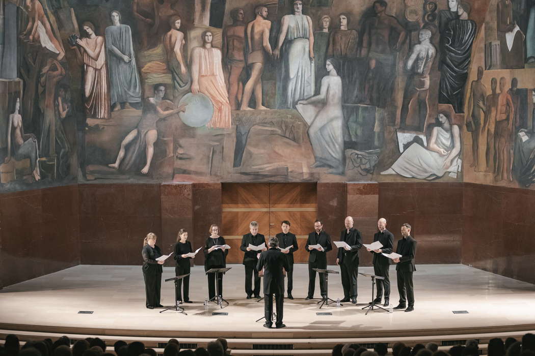The Tallis Scholars directed by Peter Philips at Aula Magna della Sapienza in Rome. Photo © 2021 Federico Priori and Andrea Caramelli