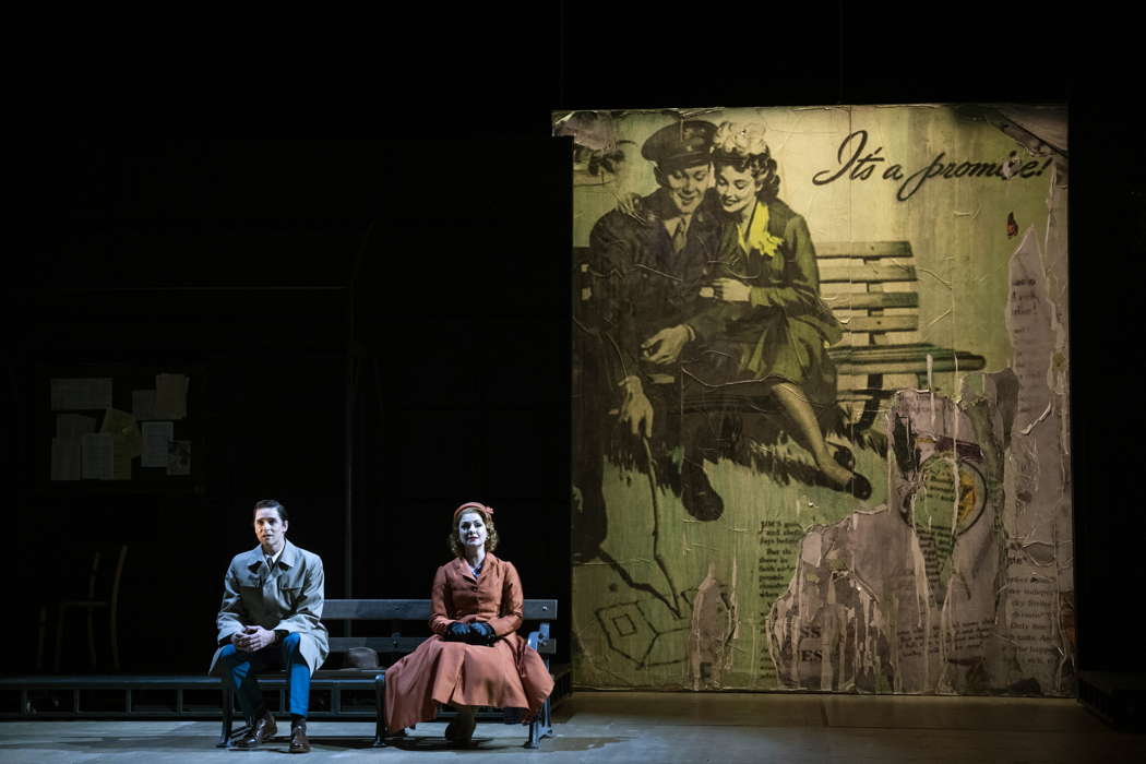 Quirijn de Lang as Sam and Sandra Piques Eddy as Dinah in Opera North's revival of Leonard Bernstein's 'Trouble in Tahiti' at Leeds Grand Theatre on 16 October 2021. Photo © 2021 Richard H Smith