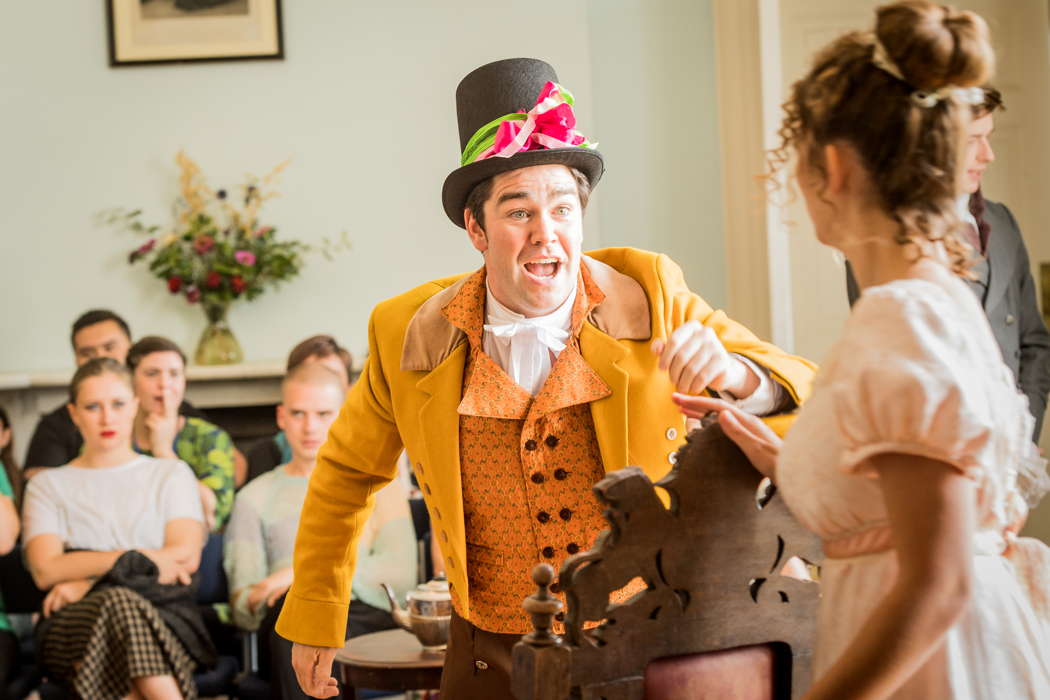 Lawrence Thackeray as Mr Rushworth in a 2018 performance of Jonathan Dove's 'Mansfield Park' at the Waterperry Opera Festival. Photo © 2018 Robert Workman