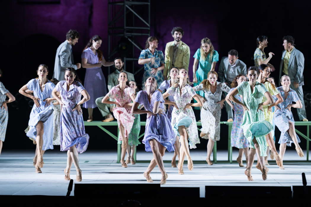 Teatro dell'Opera di Roma's corps de ballet performing in Leonard Bernstein's 'Mass'. Photo © 2022 Fabrizio Sansoni