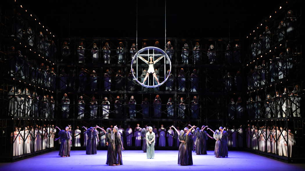 A scene from Hong Kong Ballet and the Hong Kong Philharmonic Orchestra's Asian premiere of Webre's 'Carmina Burana'. Photo © 2022 Tony Luk