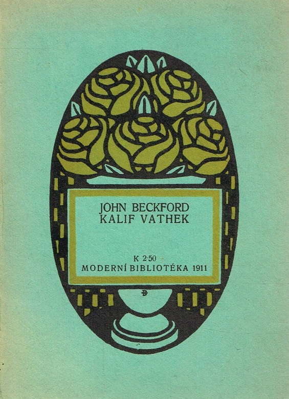 The first Czech edition (1911) of the novel 'Vathek'