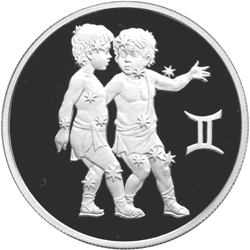 'Gemini' design for a 2003 Russian two-Rouble coin