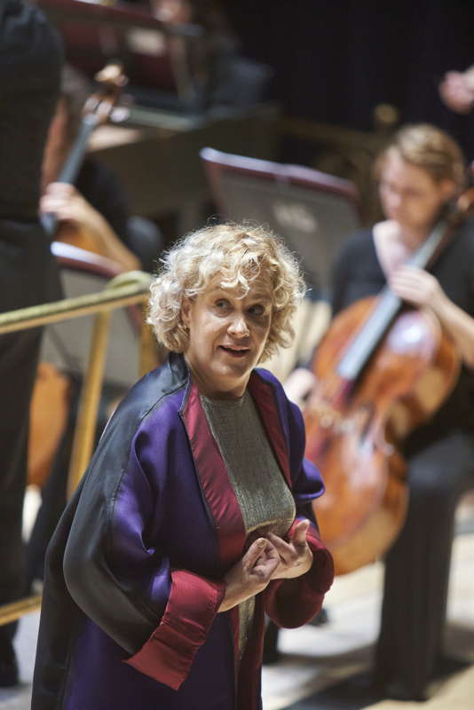 Alice Coote as Orpheus in Opera North's production of Gluck's 'Orfeo ed Euridice'. Photo © 2022 Justin Slee