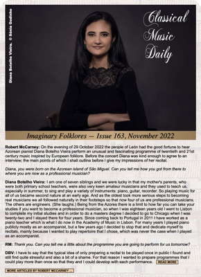 Classical Music Daily's November 2022 newsletter