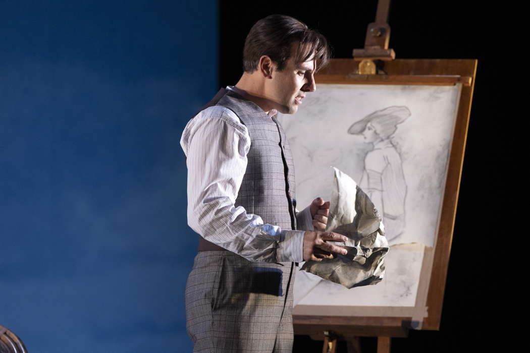 Nico Darmanin as Alfredo Germont in Verdi's 'La traviata'. Photo © 2022 Richard H Smith